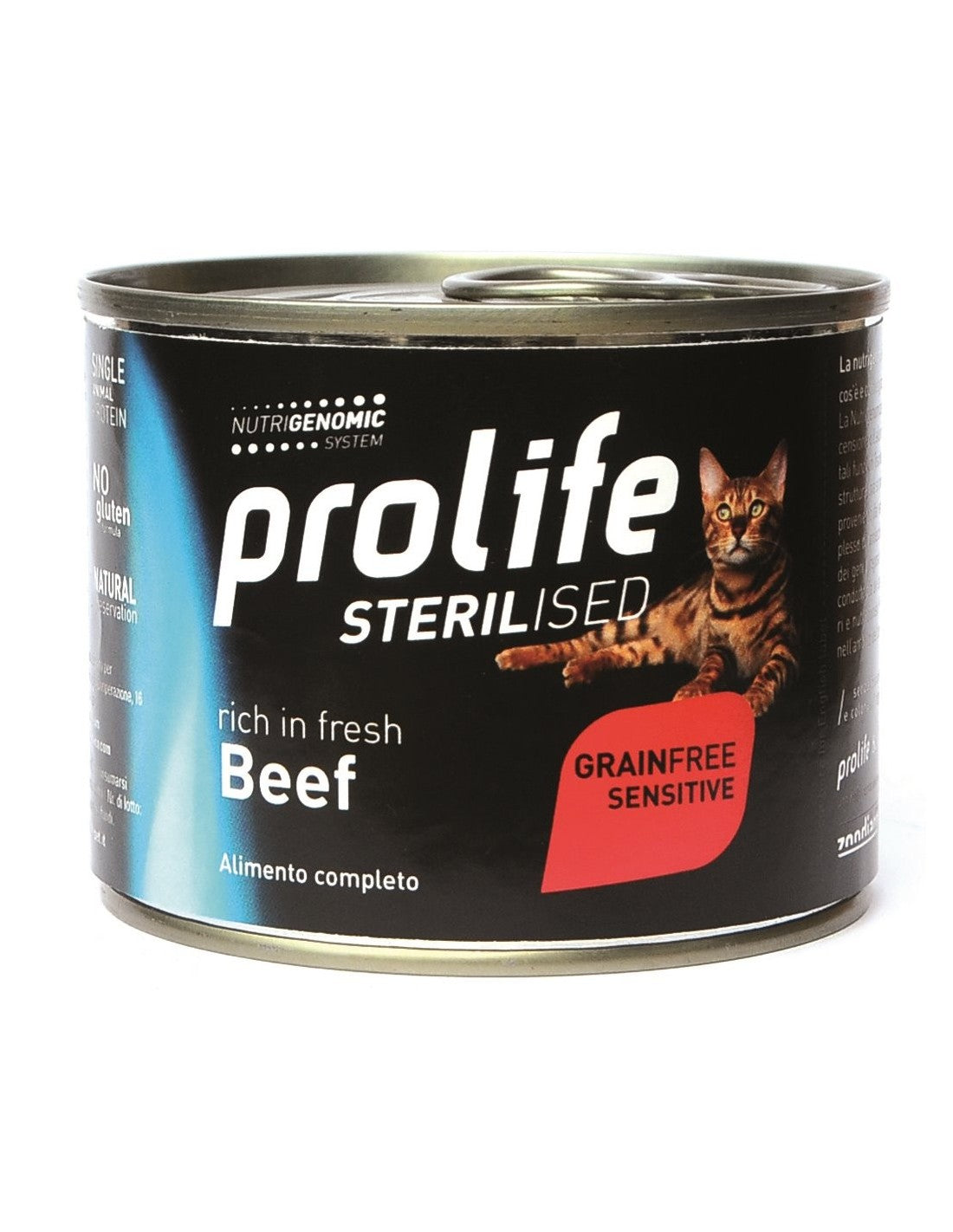 Prolife Sterilised Grain Free Sensitive Manzo 200g - Gatto Sterilizzato Prolife Sterilised Grain Free Sensitive Manzo 200g - Gatto Sterilizzato